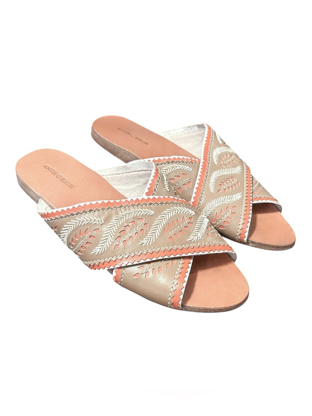 Antik Batik Leather Criss Cross Sandals